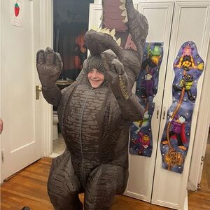 Dinosaur blow up costume